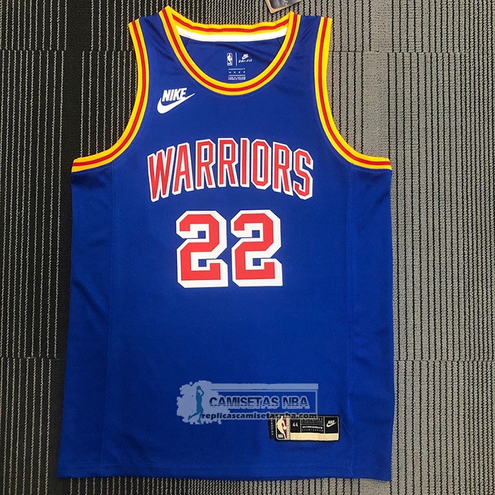 Camiseta Golden State Warriors Andrew Wiggins NO 22 75th Anniversary Azul